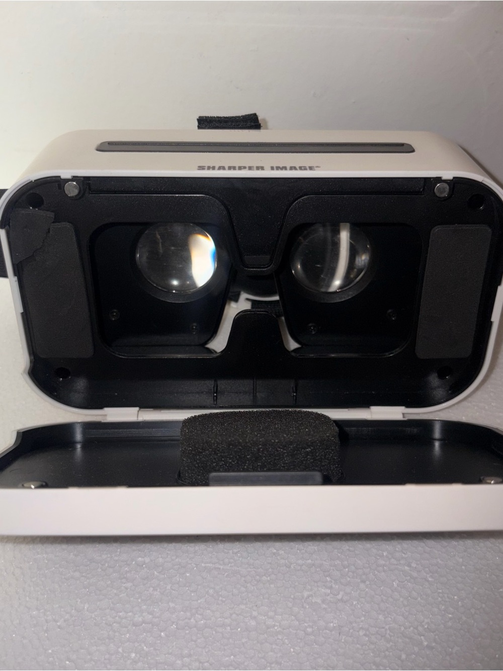 Sharper Image White and Black Mobile VR Headset